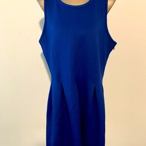 Michael Kors Royal Blue Sleeveless Midi Dress